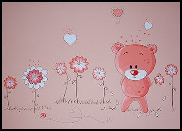 [儿童房]粉色小熊